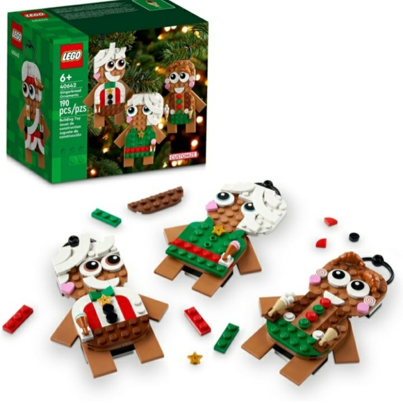 LEGO GINGERBREAD MAN CUSTOMIZE ORNAMENT NIB - Picture 5 of 6
